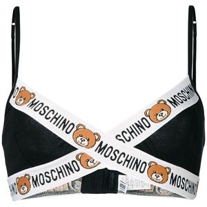 Moschino teddy bear motif bra